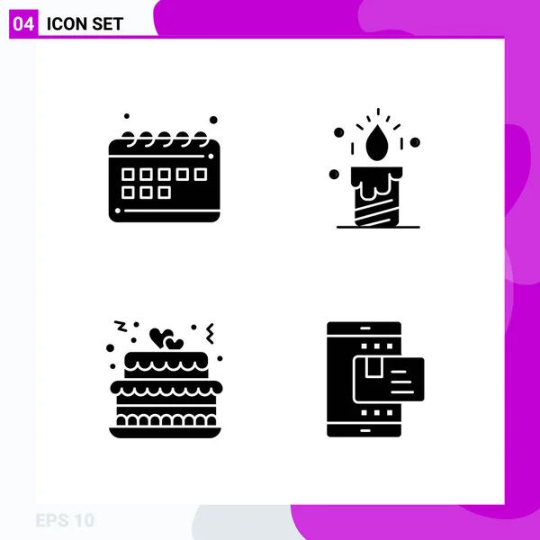 Conjunto Iconos Creativos Universales Simplemente Vector Ilustraciones Para Aplicaciones Web — Vector de stock