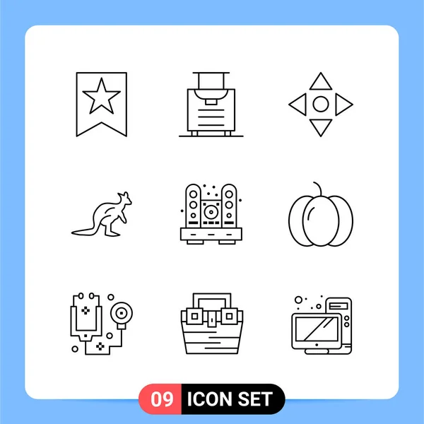 Set de 25 iconos de negocio universales Vector — Vector de stock