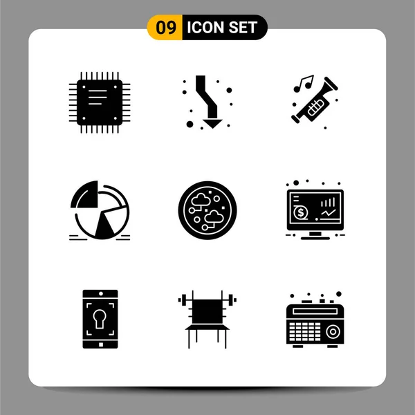 Conjunto Iconos Creativos Universales Simplemente Vector Ilustraciones Para Aplicaciones Web — Vector de stock