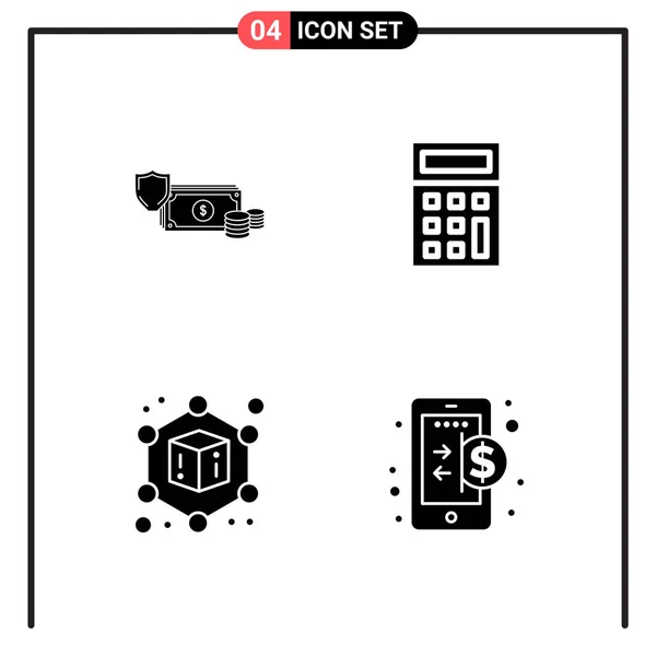 Set Dari Ikon Kreatif Universal Cukup Ilustrasi Vektor Untuk Aplikasi - Stok Vektor