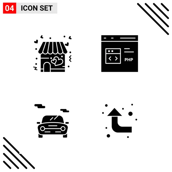 Conjunto Iconos Creativos Universales Simplemente Vector Ilustraciones Para Aplicaciones Web — Vector de stock