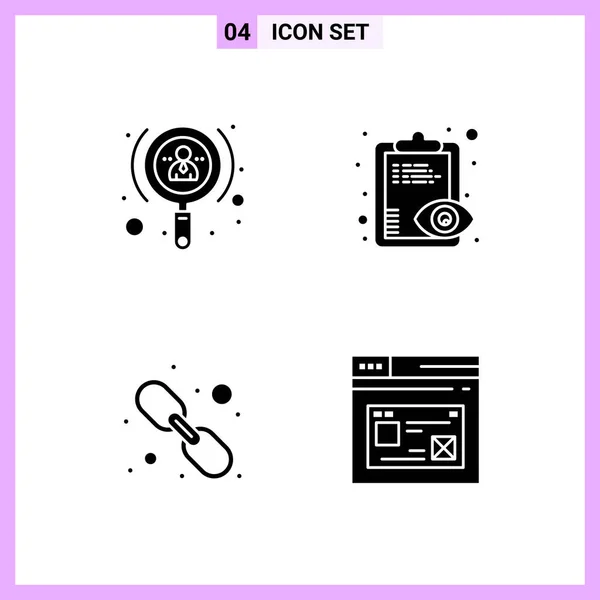 Conjunto Iconos Creativos Universales Simplemente Vector Ilustraciones Para Aplicaciones Web — Vector de stock