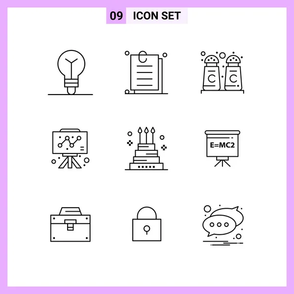 Set de 25 iconos de negocio universales Vector — Archivo Imágenes Vectoriales