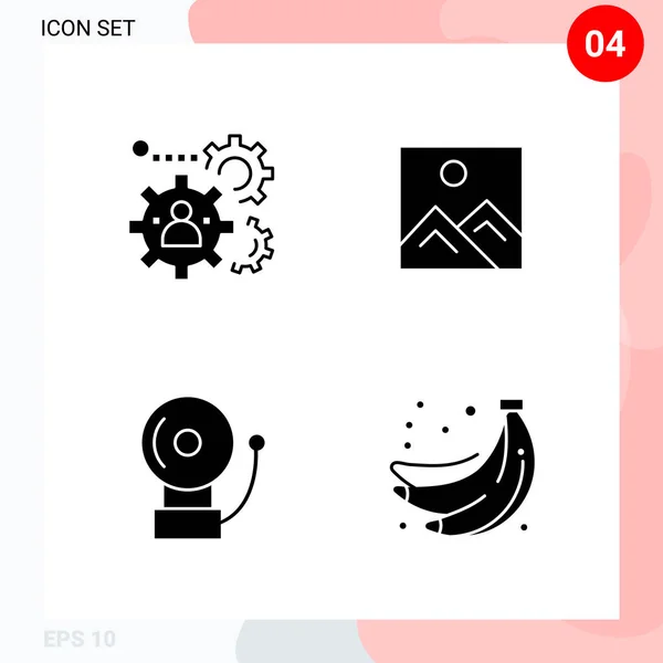 Conjunto Iconos Creativos Universales Simplemente Vector Ilustraciones Para Aplicaciones Web — Vector de stock