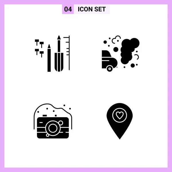 Conjunto Iconos Creativos Universales Simplemente Vector Ilustraciones Para Aplicaciones Web — Vector de stock