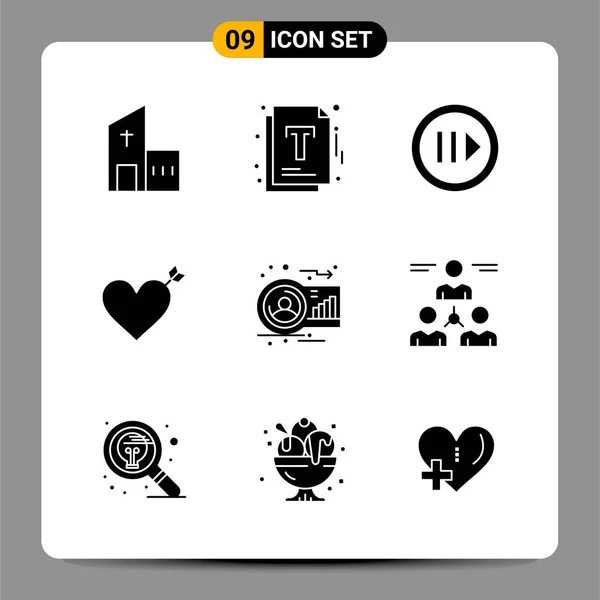 Conjunto Iconos Creativos Universales Simplemente Vector Ilustraciones Para Aplicaciones Web — Vector de stock