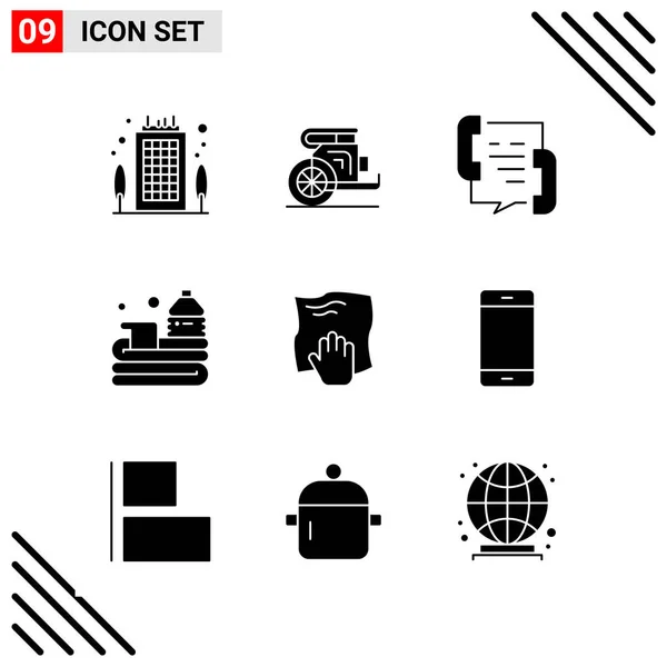 Conjunto Iconos Creativos Universales Simplemente Vector Ilustraciones Para Aplicaciones Web — Archivo Imágenes Vectoriales