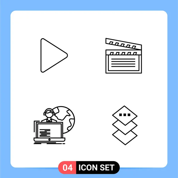 Set of 16 Universal Icons Business Vector — Stock Vector