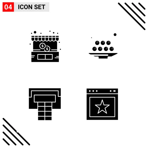 Conjunto Iconos Creativos Universales Simplemente Vector Ilustraciones Para Aplicaciones Web — Vector de stock