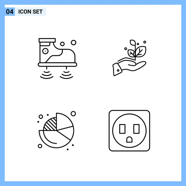 Set Universal Creative Icons Simply Vector Illustrations Web Mobile Apps — Stock Vector