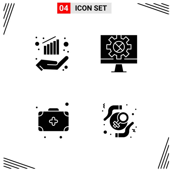 Set Universal Creative Icons Simply Vector Illustrations Web Mobile Apps — Stock Vector