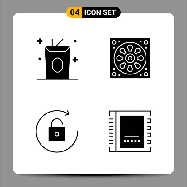 Conjunto Iconos Creativos Universales Simplemente Vector Ilustraciones Para Aplicaciones Web — Vector de stock