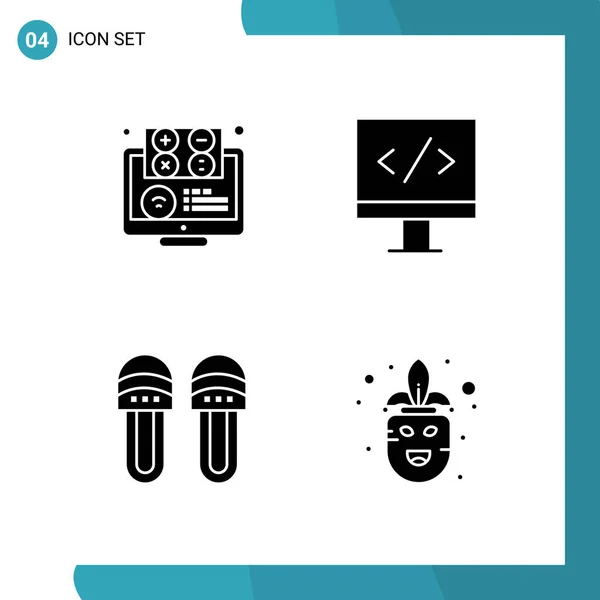 Set Universal Creative Icons Simply Vector Illustrations Web Mobile Apps — Stock Vector