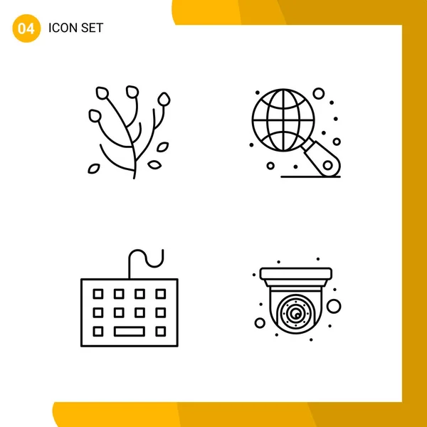 Set Universal Creative Icons Simply Vector Illustrations Web Mobile Apps — Stock Vector