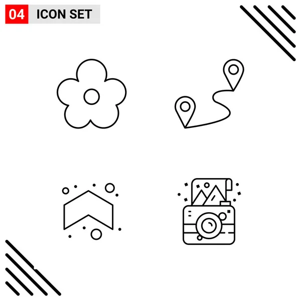 Conjunto Iconos Creativos Universales Simplemente Vector Ilustraciones Para Aplicaciones Web — Vector de stock