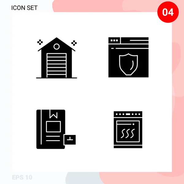 Ilustración Vectorial Del Icono Del Hogar — Vector de stock