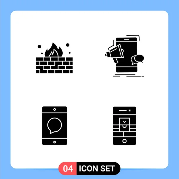 Set Universal Creative Icons Simply Vector Illustrations Web Mobile Apps — Stock Vector