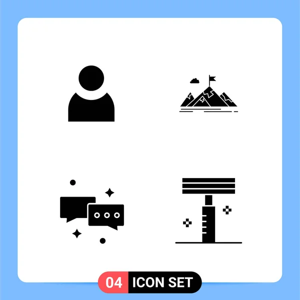 Conjunto Iconos Creativos Universales Simplemente Vector Ilustraciones Para Aplicaciones Web — Vector de stock