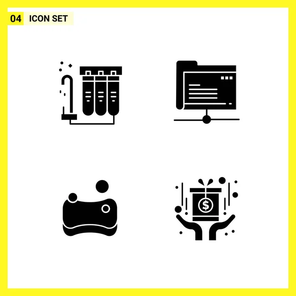 Conjunto Iconos Creativos Universales Simplemente Vector Ilustraciones Para Aplicaciones Web — Vector de stock