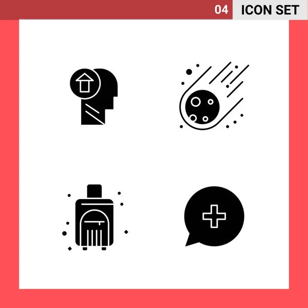 Conjunto Iconos Creativos Universales Simplemente Vector Ilustraciones Para Aplicaciones Web — Archivo Imágenes Vectoriales