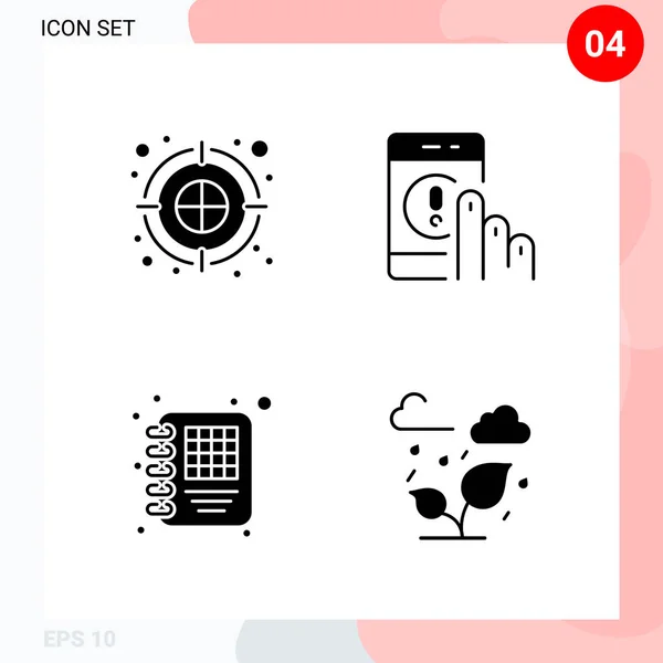 Conjunto Iconos Creativos Universales Simplemente Vector Ilustraciones Para Aplicaciones Web — Archivo Imágenes Vectoriales