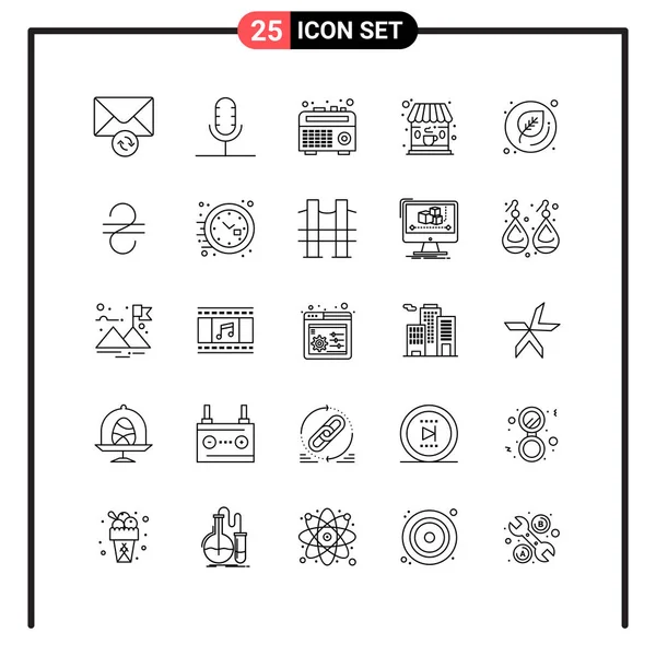 Set Universal Creative Icons Simply Vector Illustrations Web Mobile Apps — Stock Vector