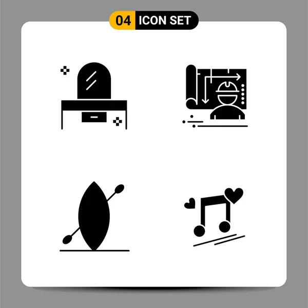 Conjunto Iconos Creativos Universales Simplemente Vector Ilustraciones Para Aplicaciones Web — Vector de stock