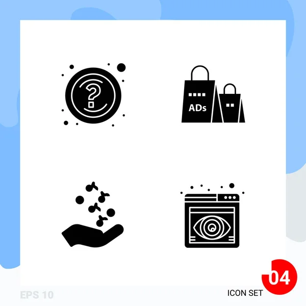 Conjunto Iconos Creativos Universales Simplemente Vector Ilustraciones Para Aplicaciones Web — Vector de stock