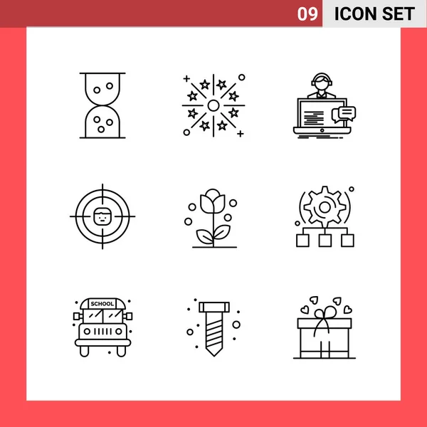 Conjunto Iconos Creativos Universales Simplemente Vector Ilustraciones Para Aplicaciones Web — Vector de stock