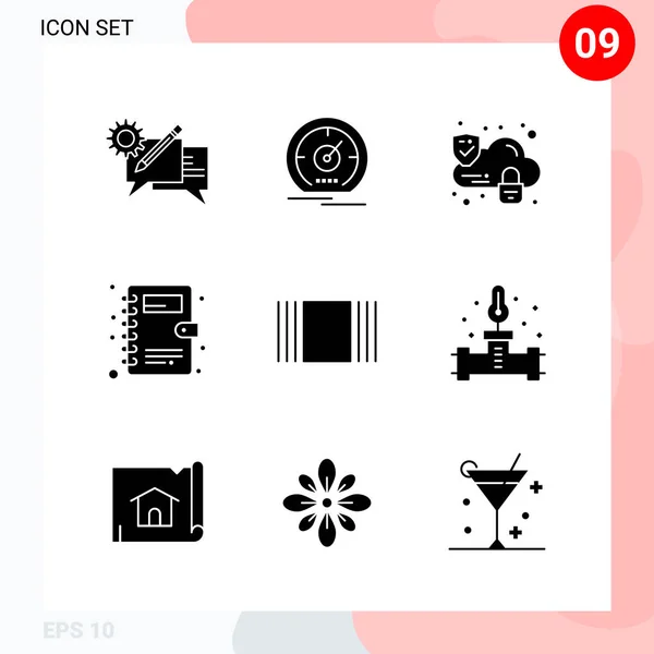 Conjunto Iconos Creativos Universales Simplemente Vector Ilustraciones Para Aplicaciones Web — Vector de stock