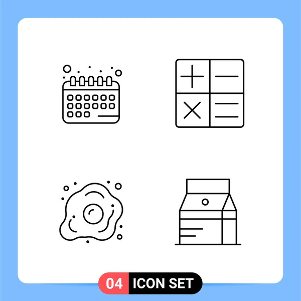 Conjunto Iconos Creativos Universales Simplemente Vector Ilustraciones Para Aplicaciones Web — Vector de stock