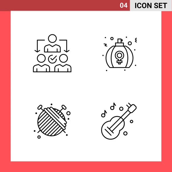 Set Dari Ikon Kreatif Universal Cukup Ilustrasi Vektor Untuk Aplikasi - Stok Vektor