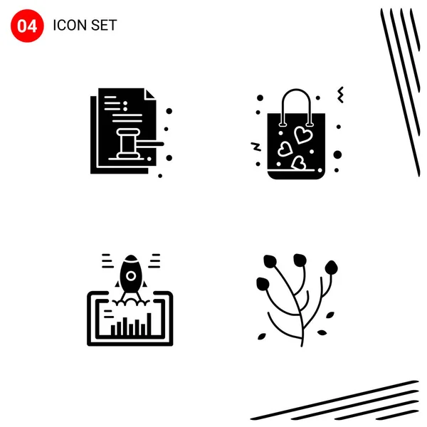 Conjunto Iconos Creativos Universales Simplemente Vector Ilustraciones Para Aplicaciones Web — Vector de stock