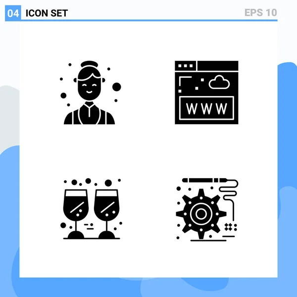 Set de 25 iconos de negocio universales Vector — Vector de stock