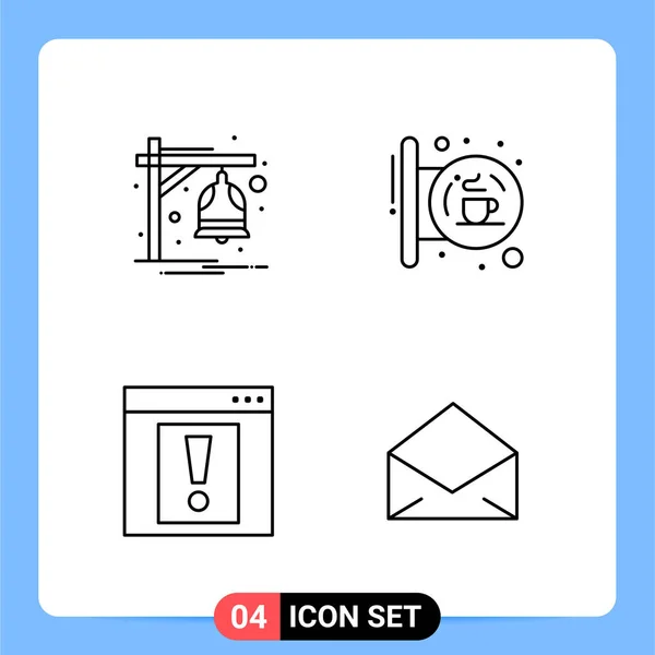 Set Universal Creative Icons Simply Vector Illustrations Web Mobile Apps — Stock Vector