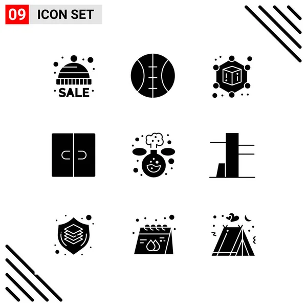 Set Universal Creative Icons Simply Vector Illustrations Web Mobile Apps — Stock Vector