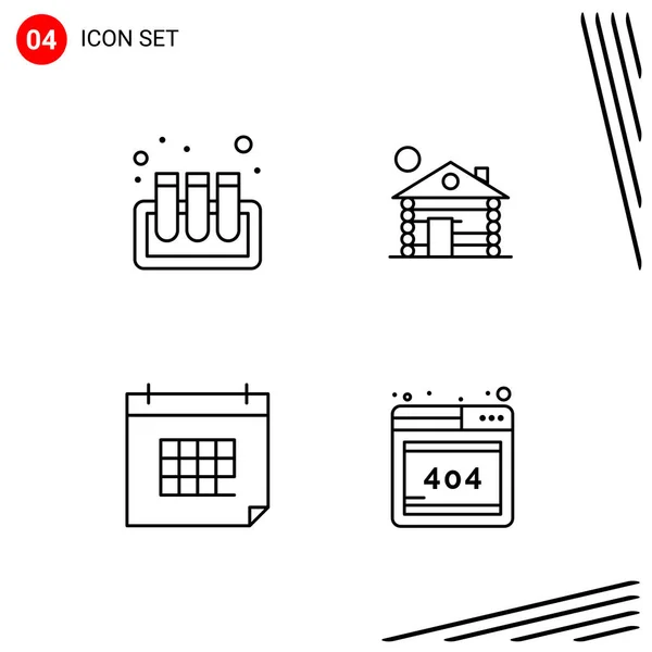 Uppsättning Universella Kreativa Ikoner Vektor Illustration — Stock vektor