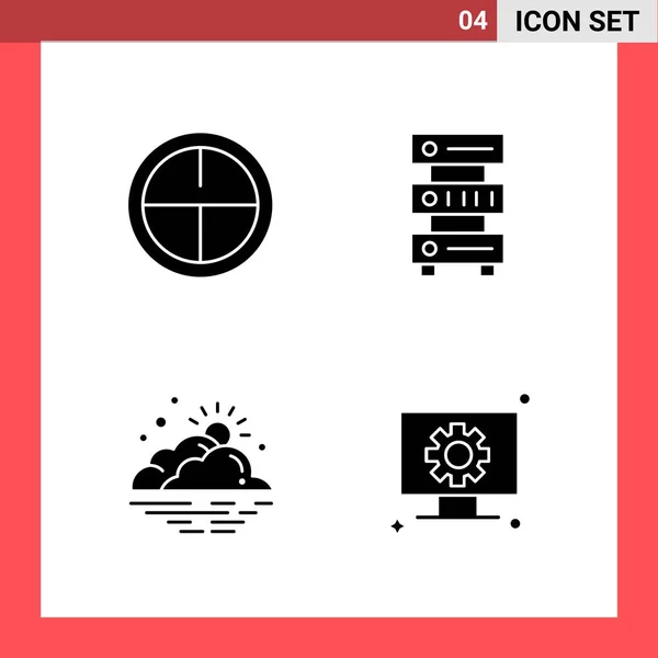 Conjunto Iconos Creativos Universales Simplemente Vector Ilustraciones Para Aplicaciones Web — Vector de stock