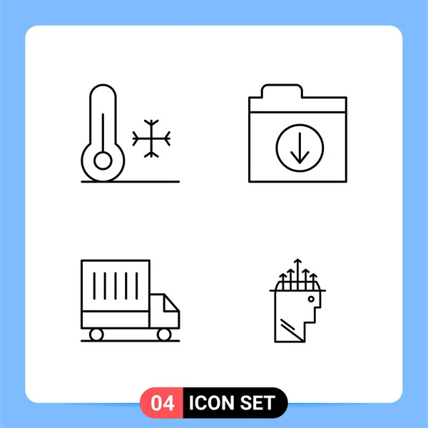 Set Universal Creative Icons Simply Vector Illustrations Web Mobile Apps — Stock Vector