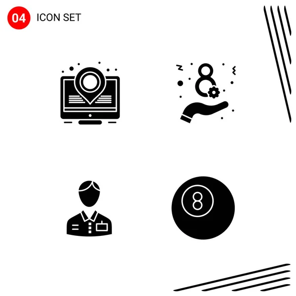 Conjunto Iconos Creativos Universales Simplemente Vector Ilustraciones Para Aplicaciones Web — Vector de stock