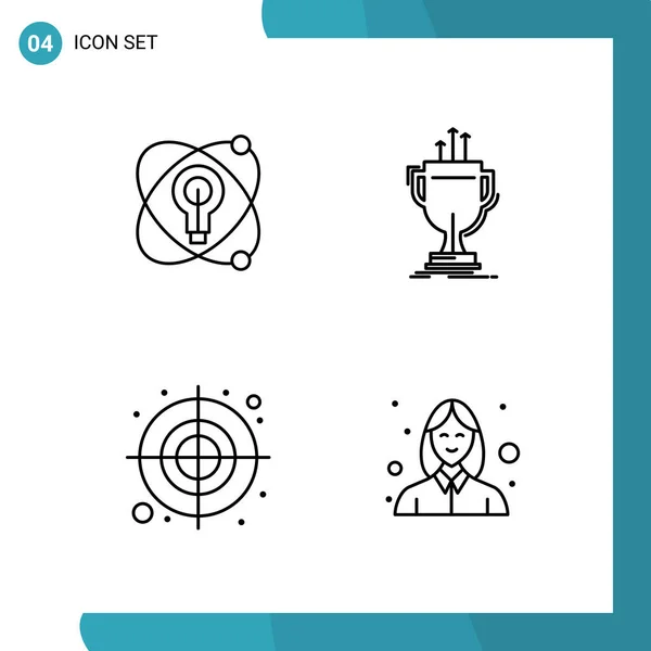 Set Universal Creative Icons Simply Vector Illustrations Web Mobile Apps — Stock Vector