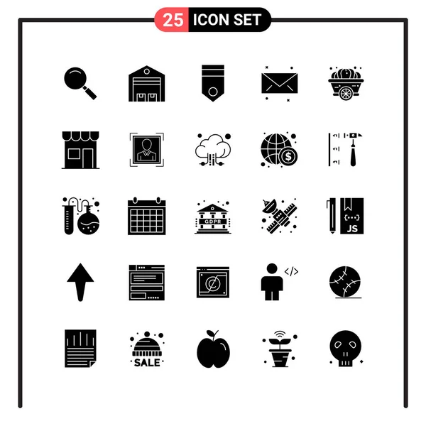 Conjunto Iconos Creativos Universales Simplemente Vector Ilustraciones Para Aplicaciones Web — Archivo Imágenes Vectoriales