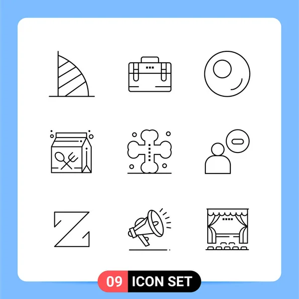 Conjunto Iconos Creativos Universales Simplemente Vector Ilustraciones Para Aplicaciones Web — Vector de stock