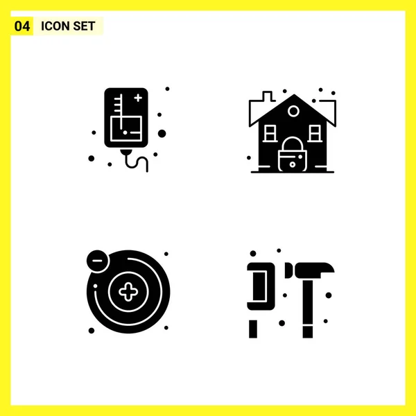 Conjunto Iconos Creativos Universales Simplemente Vector Ilustraciones Para Aplicaciones Web — Vector de stock