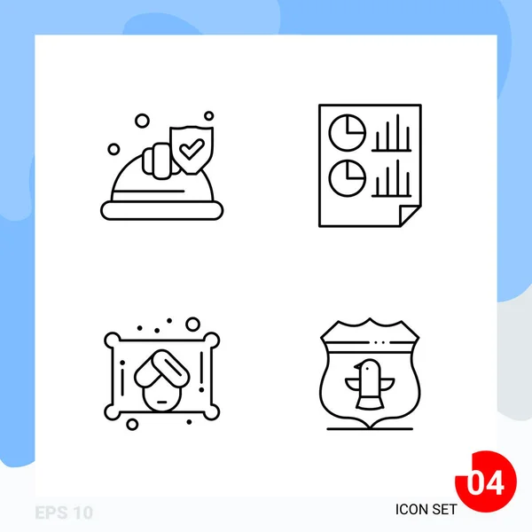 Conjunto Iconos Creativos Universales Simplemente Vector Ilustraciones Para Aplicaciones Web — Archivo Imágenes Vectoriales