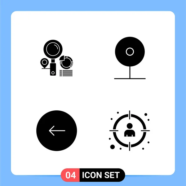 Set Universeller Kreativer Symbole Einfach Vektorillustrationen Für Web Und Mobile — Stockvektor