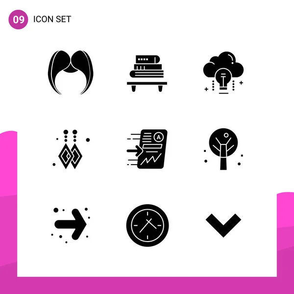 Conjunto Iconos Creativos Universales Simplemente Vector Ilustraciones Para Aplicaciones Web — Vector de stock