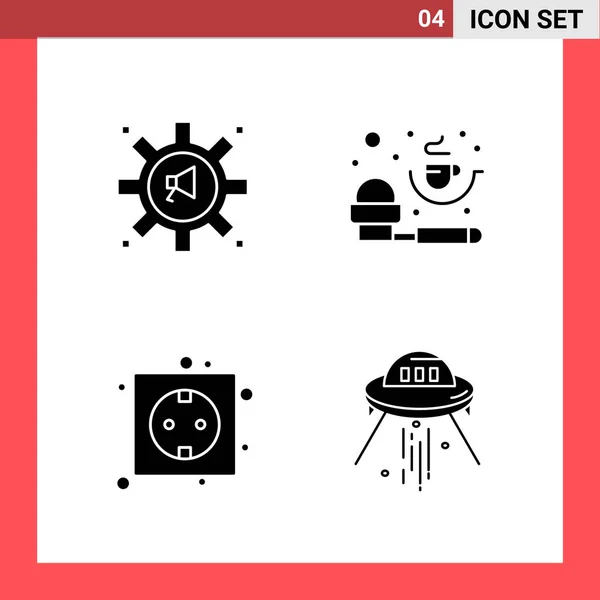 Conjunto Iconos Creativos Universales Simplemente Vector Ilustraciones Para Aplicaciones Web — Vector de stock