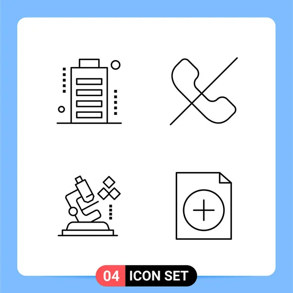 Conjunto Iconos Creativos Universales Simplemente Vector Ilustraciones Para Aplicaciones Web — Vector de stock