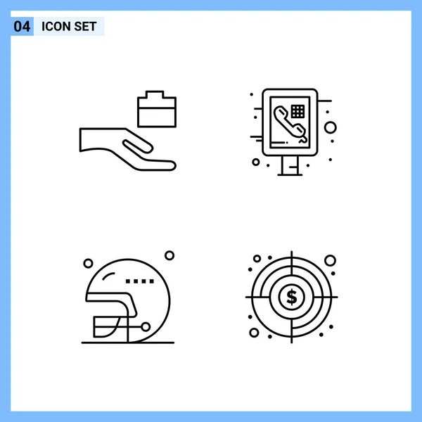 Set Universal Creative Icons Simply Vector Illustrations Web Mobile Apps — Stock Vector